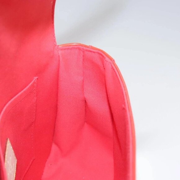 LOUIS VUITTON Vernis Bell FlowerGM Bag Rouge Grunadine M91729 LV Auth 106158V - Picture 11 of 16